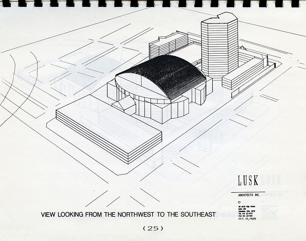 Image of a site diagram for the Downtown Columbus, Inc. Arena Update