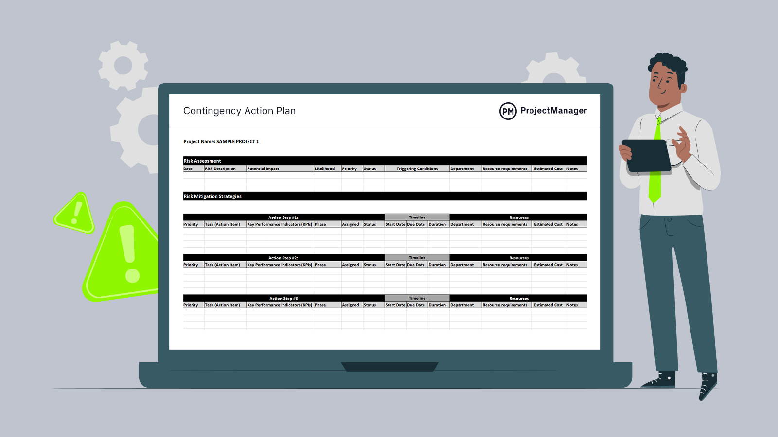 Contingency action plan ProjectManager