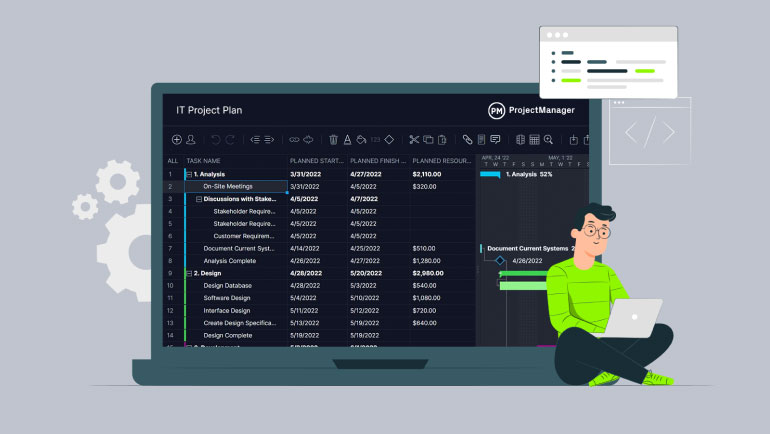 IT project plan template featured image