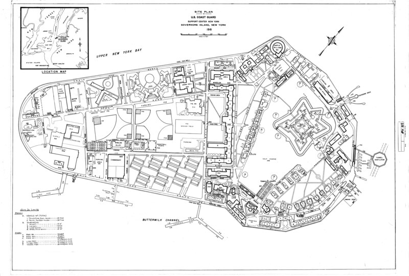 Site analysis map for Department of Homeland Security. U.S. Coast Guard