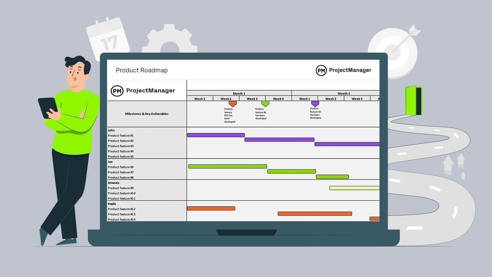 Product roadmap template featured image