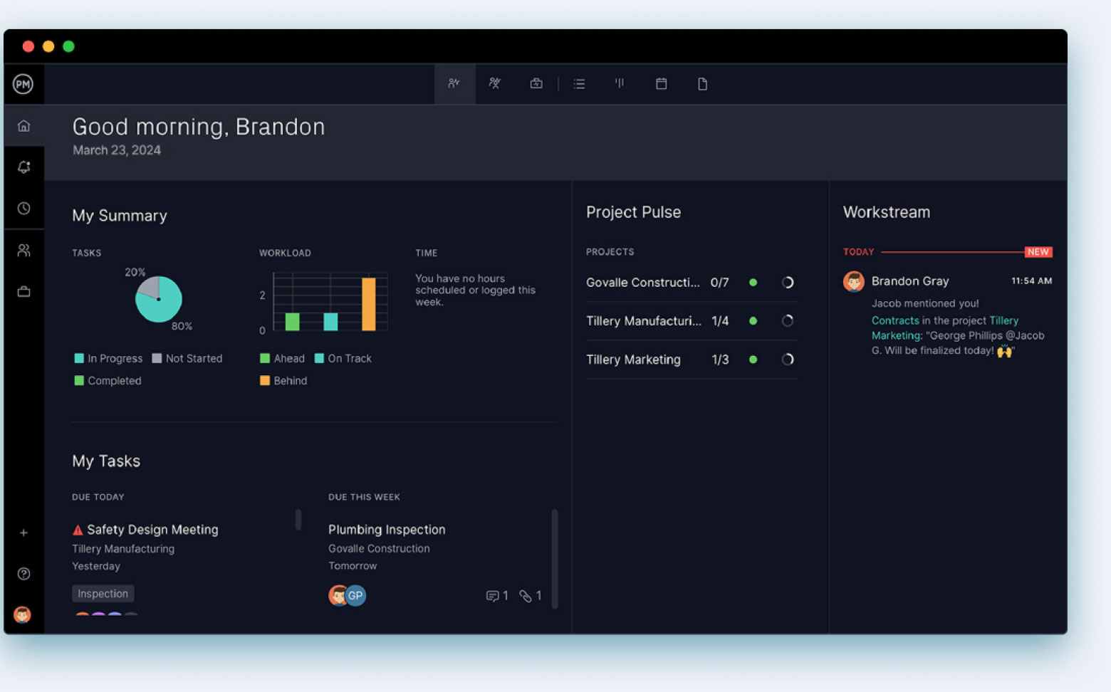 ProjectManager's task management tools are important for team management