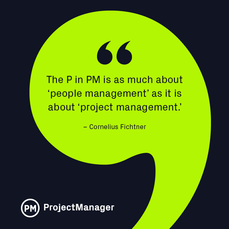 Cornelius Fichtner project management quote