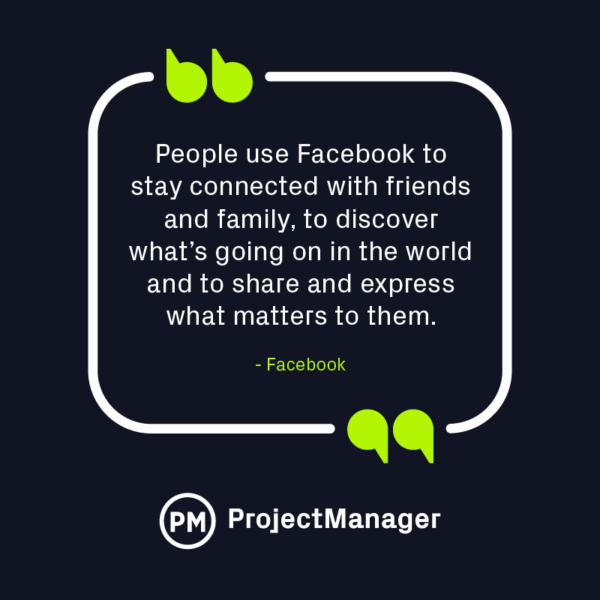 Facebook vision statement