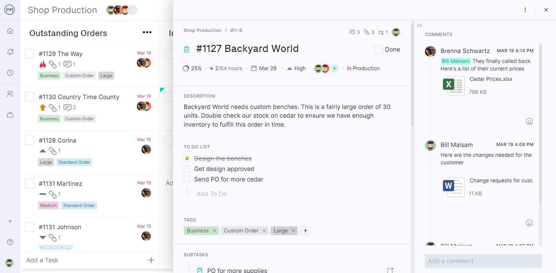 Project management collaboration is simplified with ProjectManager kanban board