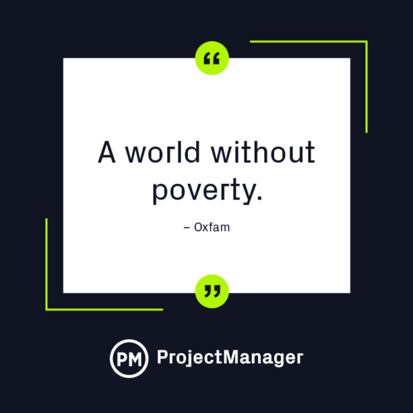 Oxfam vision statement