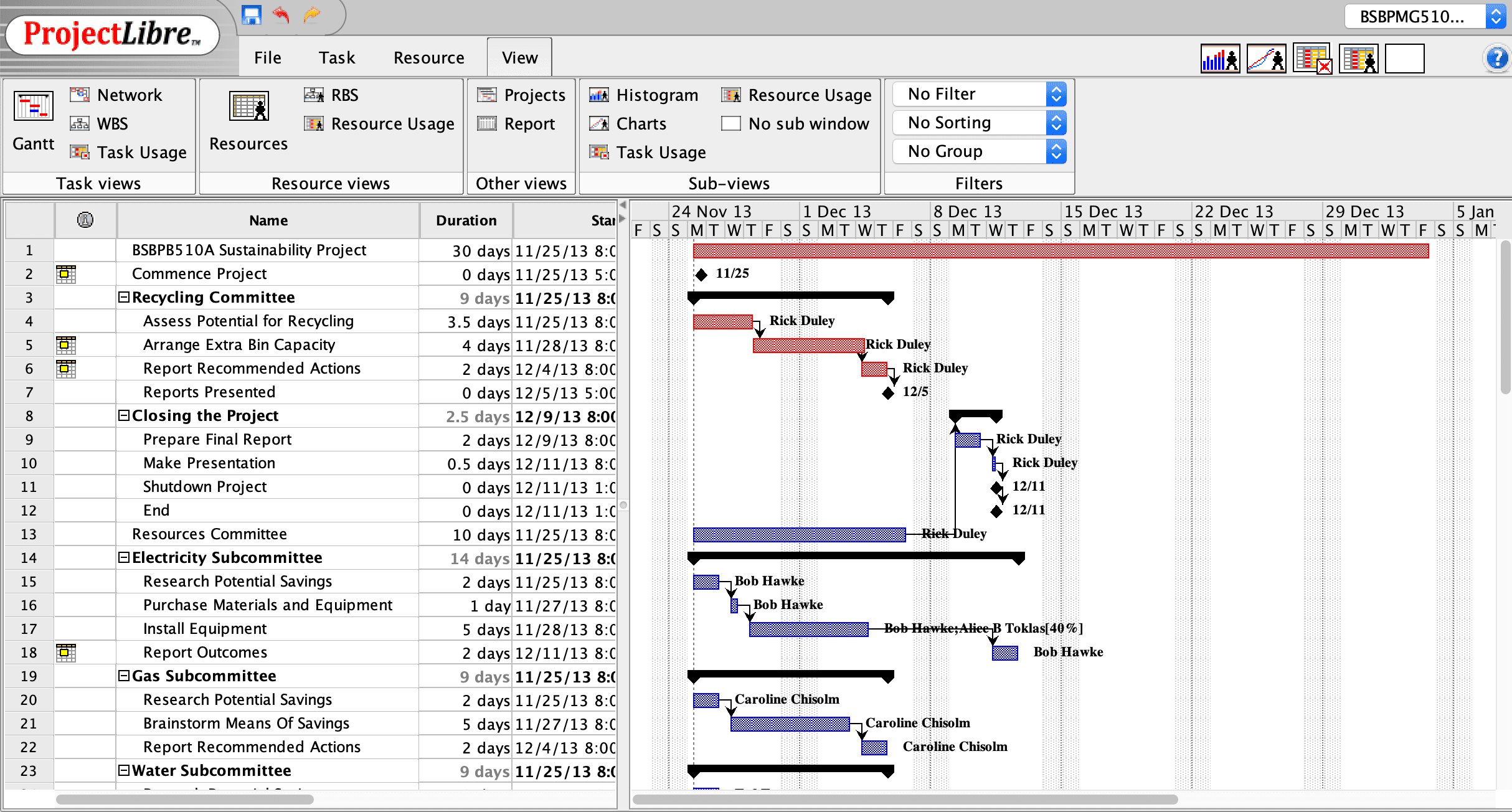 ProjectLibre, an open-source microsoft project alternative