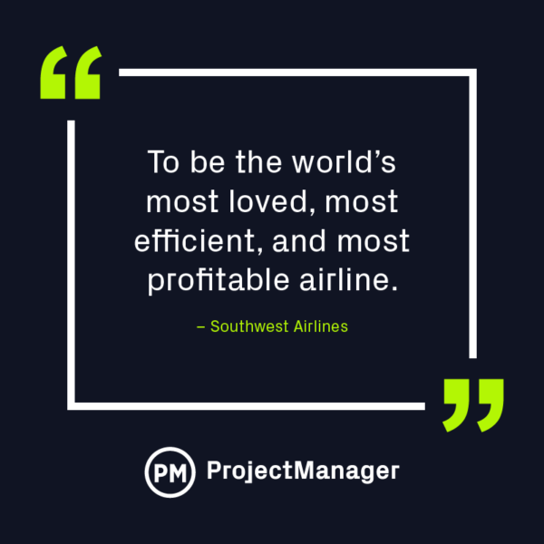 Southwest airlines vision statement