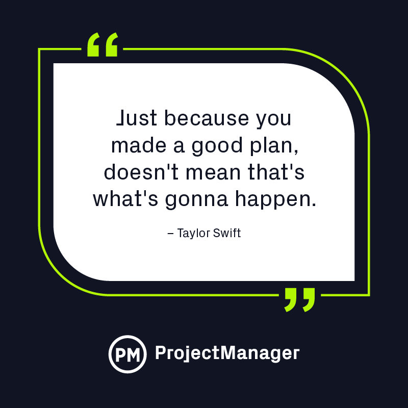 Taylor Swift planning quote