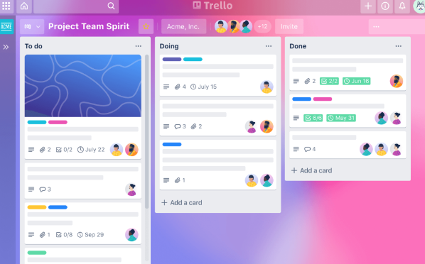 Trello, a Microsoft Project alternative for kanban boards