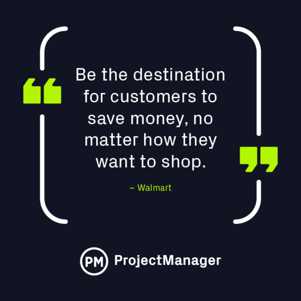 Walmart vision statement