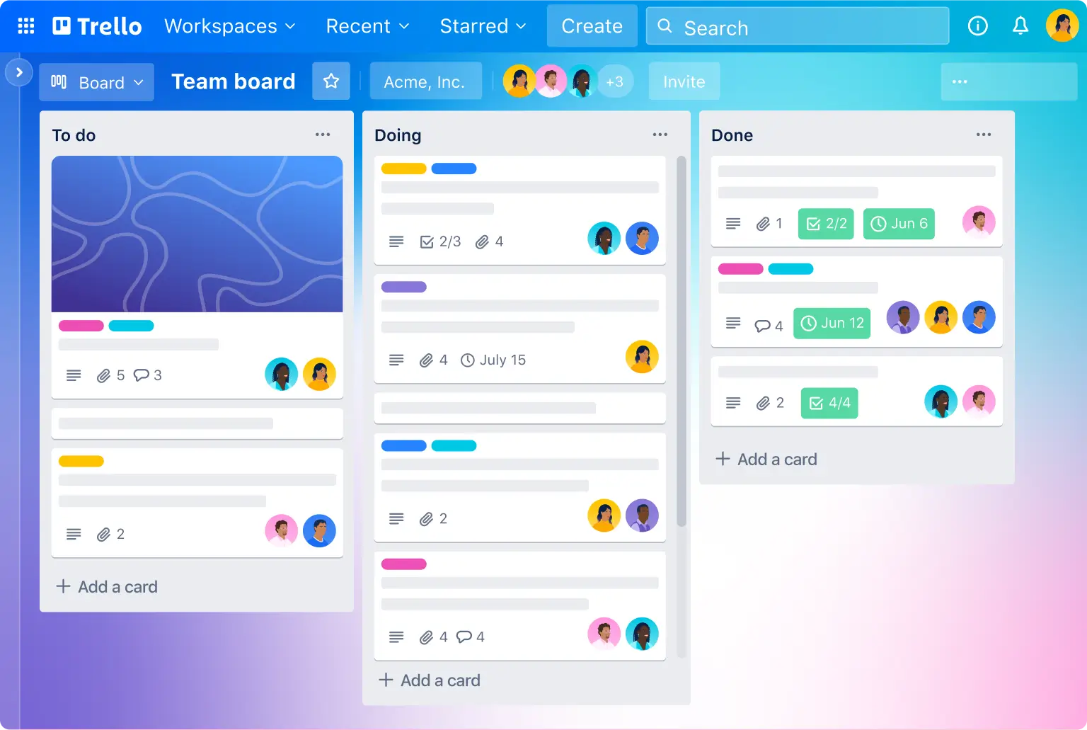 Trello kanban board, an ideal Microsoft Planner alternative